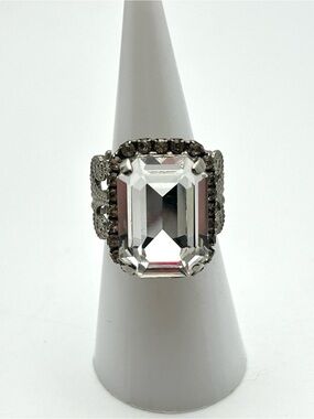 Sorrelli Clear Crystal Band Ring